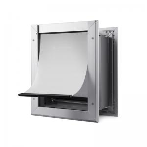 Durable Silver Aluminum PET Door Large Medium / Small Cat Flap Door