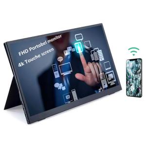 China Fhd Ips LCD Ecrã externo de laptop portátil Hd-Mi Wi-Fi sem fio de 15,6 polegadas Suporte USB tipo-C supplier
