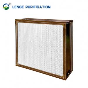 China 610 × 610 × 292mm Resistant 350℃/450℃ Separator HEPA Filter With Glass Fiber supplier
