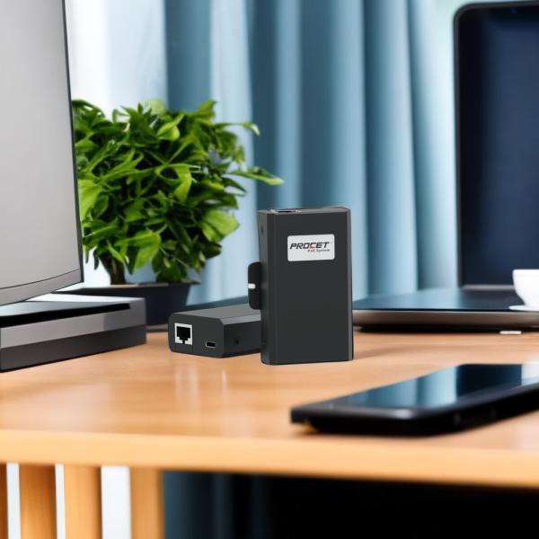 RoHS Gigabit PoE bt to USB-C PoE+スプリッター