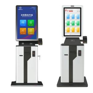 China Touch Screen Hotel Self Check In Kiosk 32 Inch Parking Car Payment Self Service Kiosk supplier