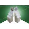 China Recyclable Three Tray Floor Cardboard Display Stands With White Layer B Flute wholesale