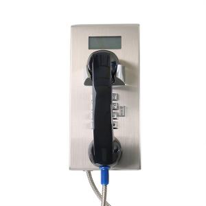 China Wall Mounted Vandal Proof Telephone , Heavy Duty Analog Phone With LCD Display supplier