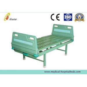 China ABS Head Adjustable Crank Medical Hospital Bed With Bumper Single Function (ALS-M106) supplier
