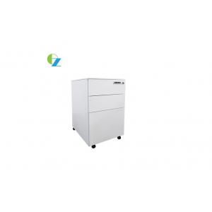 Steel Mobile Pedestal Cabinet , 3 Drawers Filing Cabinet With Combination Lock