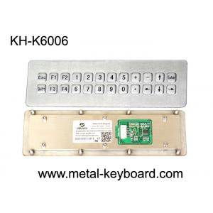 China USB Port Industrial Customized weatherproof keypad , 24 Keys rugged keypad Metal supplier
