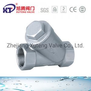 China Threaded Y-Type Strainer CE Approved with 24 Months After-sales Service in Silver supplier