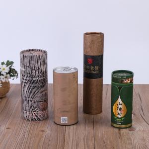 Biodegradable Food Grade Paper Tube Packaging Box For Herbal Tea