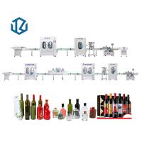China Vial Vodka Wine Alcohol Rinsing Capping Bottle Filling Line on sale