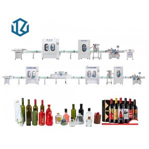 Vial Vodka Wine Alcohol Rinsing Capping Bottle Filling Line