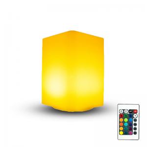 China Cuboid Shape LED Cube Light Plastic Body Material With 16 Colors Change Color supplier