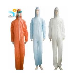 China Cleanroom Disposable Chemical Protective Coverall YIHE Disposable Suits With Hood supplier