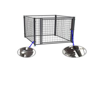 China Perrera completamente incluida resistente del perro, propósito multi funcionado con perro al aire libre grande supplier