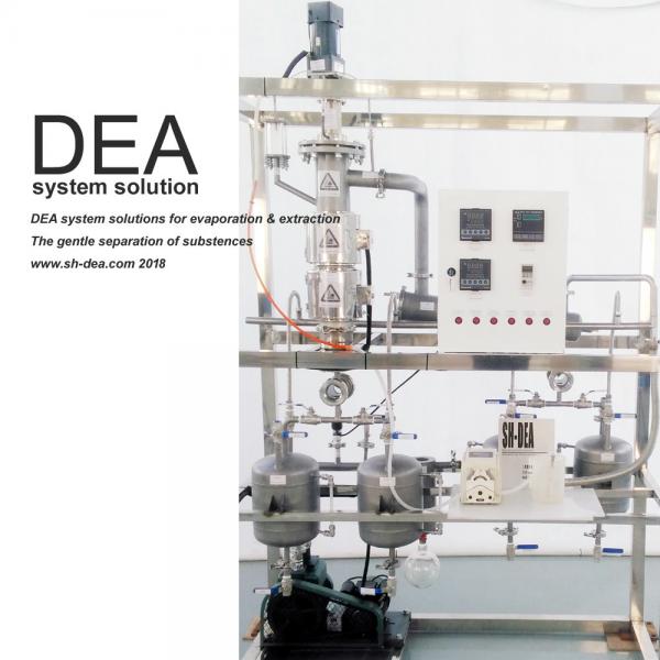 Heat Exchange Vacuum Distillation Equipment Wiped Filming System For Alcoholic