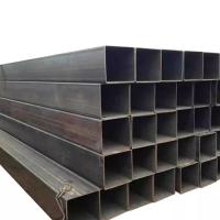 China 0.6mm-25mm Black Steel Pipes Fluid Structure Black Square Steel Pipe on sale