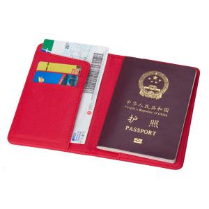 customized advertising LOGO Business passport holder high-grade passport cover PU ticket holder short passport bag
