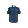 Men's 100%Nylon Work Shirt Short Sleeve Mesh Embroidery Holes