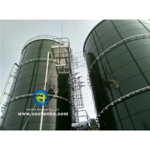 Waste Water Glass Fused Steel Tanks With  -5~ 77 Degree Fluid Temperature
