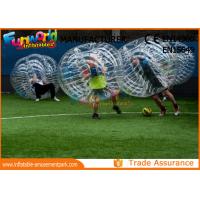 China Clear TPU Inflatable Human Knocker Ball , Inflatable Ball Suit on sale