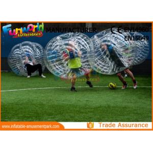 Clear TPU Inflatable Human Knocker Ball , Inflatable Ball Suit