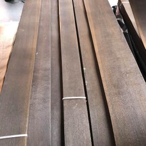 Dark Smoked Oak Veneer Sheets AA Natural Matte Surface 0.5mm Customizable