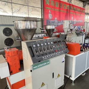 Corrosion Resistant PVC Water Pipe Machine , Flexible Pipe Making Machine Extruder