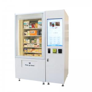 Smart combo Robotic Vending Machine with Lift System for Fresh Food sandwich Salad sushi cupcake with microwave oven