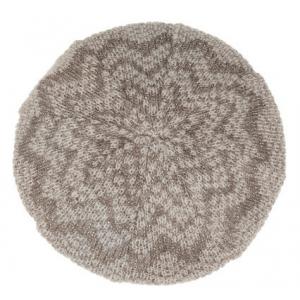 New arrival Metallic crochet-knit blend beret Hat