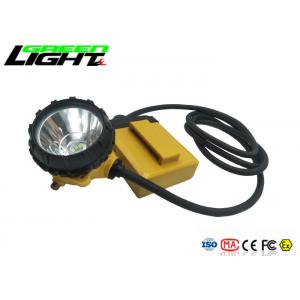 China 10.4Ah 25000lux LED Corded Cap Lamps 800mA 3W For Coal Mining supplier