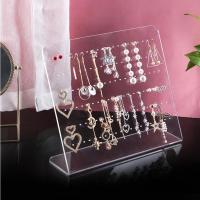 China Clear Acrylic Jewelry Display Holder Stand Earring Jewelry Necklace Display Stands on sale