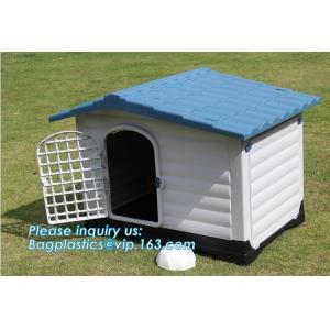 Fashion big dog apartment cottage Extra Large Waterproof Indoor & Outdoor Pet Shelter Plastic Dog Kennel Pet House, bage