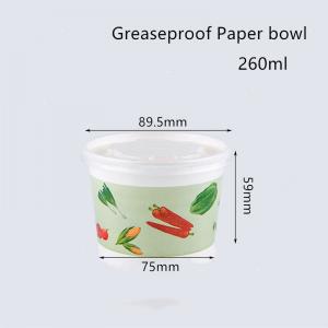 China Flexo Printing Greaseproof Disposable Paper Bowl For Soup supplier
