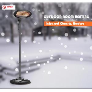 China Mr Patio Electric infrared Quartz Heater 1500W Free Standing and Wall mounter Outdoor Heater supplier