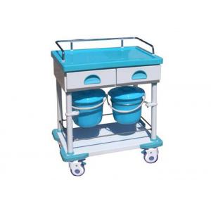 Treatment Medical Trolley Hospital Cart ABS Trolley Nursing Cart Two Drawers (ALS-MT140)