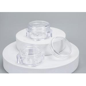 Empty Transparent Square Plastic Containers With Lids 3 / 5 / 10g