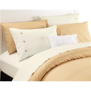 Polyester Cotton Bedsheets Set 4pcs Sateen Stripe Sheets Solid Color Twin Full Queen King Size