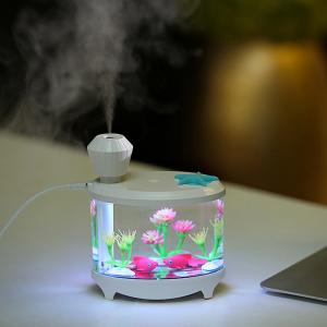 China Fish Tank USB Aroma Essential Oil Diffuser Air Mist Humidifier Aromatherapy with Night Light supplier