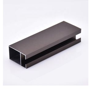 perfiles de aluminio anodizados de bronce ligeros de la protuberancia de los 6m para el marco de puertas de Windows