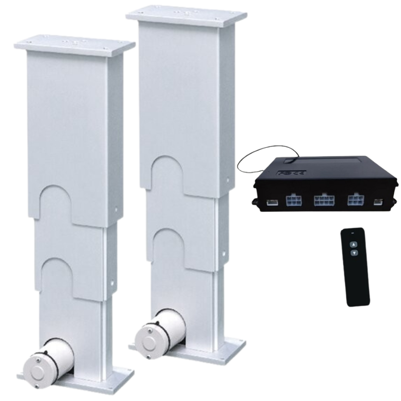 China 2000N 3段伸縮DC電動シリンダー ホール効果同期制御システム wholesale