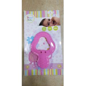 China Safe Strawberry 3 Month Silicone Baby Rubber Teether supplier