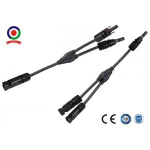 1Pair Male Female M/F Black Red 30A Solar Panel Y Connector