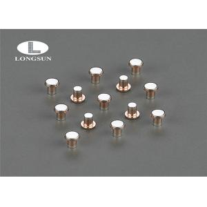 China Electrical Oxidized Sterling Silver  Contact Rivets For Circuit Protectors supplier