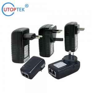 High Quality 48V/0.5A AC/DC POE Power adapter US/EU/UK/AU available power for CCTV IP Camera/Wireless APs