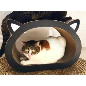 Head Shape Corrugated Cardboard Cat Furniture Renewable Resources To Trim Claws