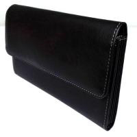 China Minimalist Black Passport And Ticket Holder Travel Wallet PU Material Made on sale