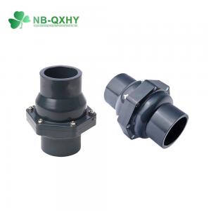 China Tubular Structure PVC Ball Check Valve for Reversing Flow Direction and Swing Spring supplier