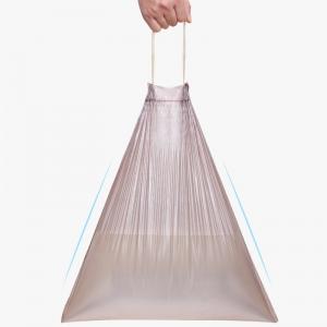 China Drawstring 13 Gallon Garbage Bags , Biodegradable Trash Bags HDPE Material supplier