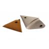 China Triangular Washable Kraft Paper Wallet Small Coin Purse With Button Closure wholesale