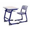 China Classroom Steel School Furniture Study Desk And Chair Customized Size / Color wholesale