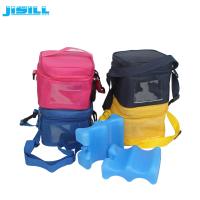 China 4 Bottle Carry Insulated Wine Beer Bottle Cooler Bag with wavy shape ice pack on sale